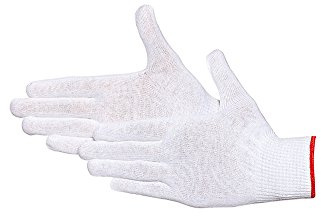 JAH Guanti in maglia cotone/poliammide con puntini in PVC – presa antiscivolo per magazzino, montaggio & spedizione