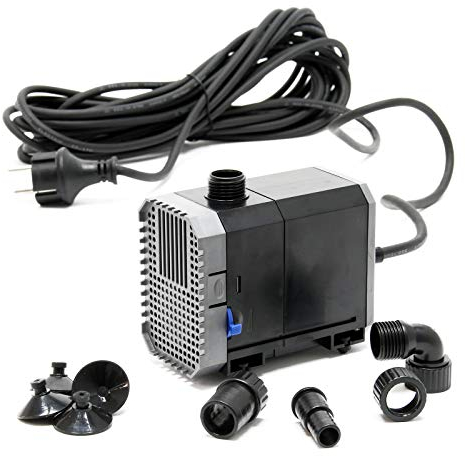 SunSun CHJ-2000-10 ECO Teichpumpe 2000 l/h / 35 W, energiesparende Filterpumpe, Bachlaufpumpe für Koiteiche, Umwälzpumpe, Gartenteichpumpe