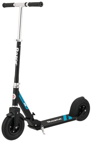 Razor A5 Air Kick Scooter for Kids Ages 8+ - Extra-Long Deck, 8 Pneumatic Rubber Wheels, Foldable, Aluminum Frame, Anti-Rattle Handlebars, For Riders up to 220 lbs