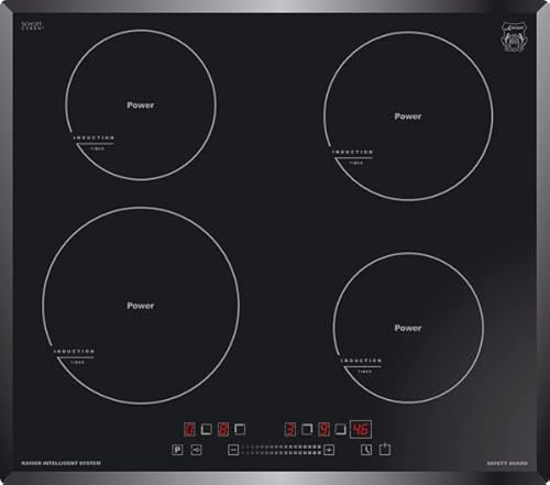 Kaiser Grand Chef 59cm Induction Hob | Black Ceramic Class 4 Burner Cooktop