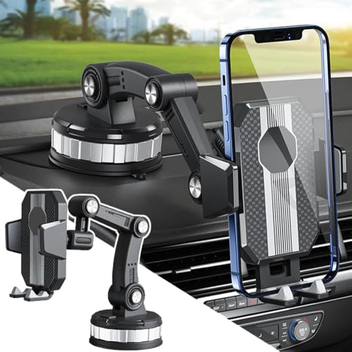 OEMASSIVE Auto Handyhalterung 360° Drehbar Handyhalter, Super Saugnapf | 25cm Langer Arm, Armaturenbrett Windschutzscheibe Universal Handy Autohalterung für iPhone Alle Smartphones 4-7 Zoll
