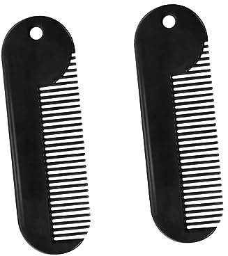 Beavorty 2 Stück Bartkamm Für Herren Aus Zinklegierung Robustes Styling-tool Kompakt Und Tragbar Für Haarstyling Und Bartpflege