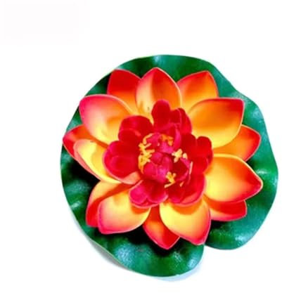 HKYBCF Nenúfar Artificial Flor de Loto de Espuma Flotante Artificial con Almohadilla de nenúfar, Adorno Realista Perfecto for decoración de Estanque de jardín, 1 Uds. (Color : 1 pcs)