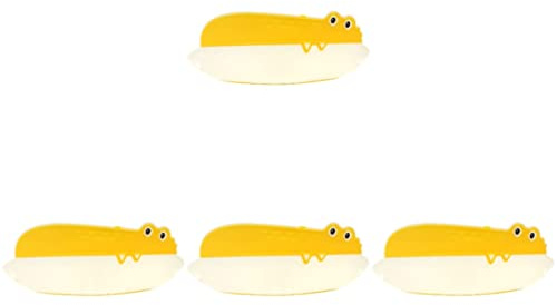 ibasenice 4pcs Adjustable Bathing Hat for Hair Washing Cartoon Design Boys and Girls Shower Cap Material for Boy Girl's Bath Comfort