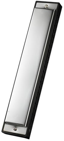 harmonica Tremolo Harmonica 21 Holes Brass Reeds ABS Comb Stainless Steel Cover Plate Key C Harp Musical Instruments (Color : Major-F)