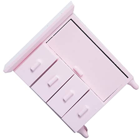 Toyvian Miniatur-puppenhausschrank Im Maßstab 112 Bausatz Realistische Minimöbel Für Puppenhausdekoration Glatt