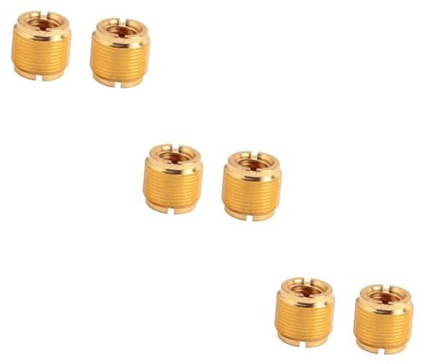 SAFIGLE 3stücke Mikrofon Stativ Schraubenadapter Männlich Weiblich Goldene Adapter Für Mikrofonständer Robuste Metallkonstruktion Einsetzbar