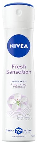 NIVEA Deodorante Spray Fresh Sensation 150 ml, Deodorante donna per una protezione fino a 72h, spray antitraspirante e antibatterico con formula INFINIFRESH per una freschezza duratura