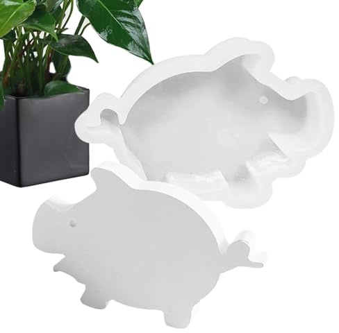 Silikonformen für kleine Schweinchen, Schweine-Silikon-Mousse-Kuchenform, Harz-Epoxid-Gussformen, Glücksschwein-Ornamente, niedliche Schweine-Form für Schlüsselanhänger, Halskettenanhänger,