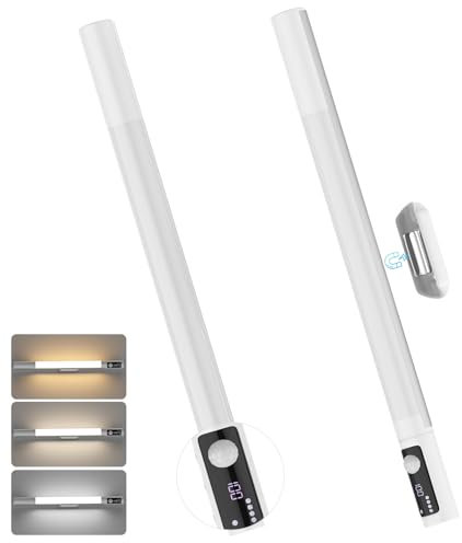 OWill LED Sottopensile Cucina,38cm Luce Armadio Led con Sensore di Movimento,44 LED 2000mAh Lampada Led Ricaricabile Dimmerabile Magnetica USB,Lampada Senza Fili per Cucina,Armadio,Scale e Corridoio