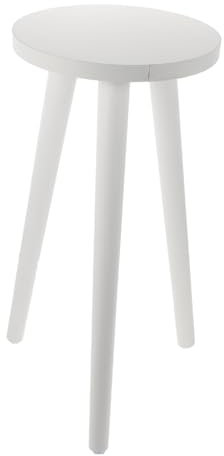 KONTONTY Soporte De Madera Para Plantas Redondo Para Interior y Exterior Mesa De Té Macetas Diámetro 20 Cm 42 Cm Decoración Para y Jardines Estante Resistente y Duradero Para Macetas