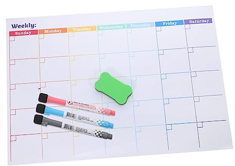 OFFSCH 5er-pack Magnetischer Monatsplaner-kalender Whiteboard Kühlschrankkalender Löschbar Für Zuhause Büro Schule Zufällige Farbe