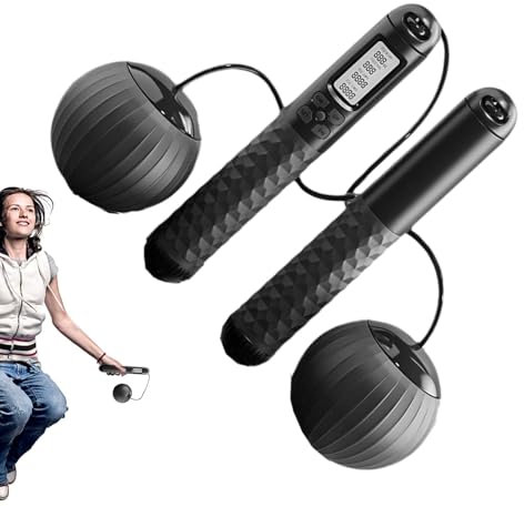 Tyinerc Springseil, Springseil ohne Seil | Springseil mit beschwerter Geschwindigkeit, verstellbares Springseil mit Zähler für Männer und Frauen