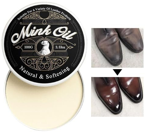 Mink Oil Paste, Mink Oil Leather Conditioner,Mink Oil Leather Conditioner | 100 g naturlig pasta, mjukare och återställ för stövlar, skor, kläder, möbler