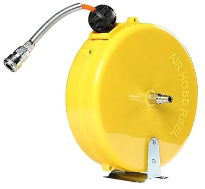 FewNvWa Mini Retractable Air Hose Reel Automatic Rewind for Attaler Garage