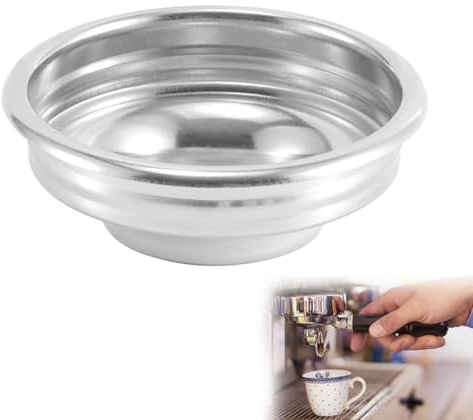 COZERI Cesta de filtro de café de 58 mm, cesta de filtro individual sin presión, colador de acero inoxidable preciso para cafetera espresso, compatible con portafiltros de 58 mm Ascaso, filtro de café