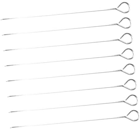 MOTHNUR 8pièces Brochettes Acier Inoxydable Pour Barbecue De Camping Pour Légumes Et Fruits Fournitures De Pique- Pour Loisirs Plein Air