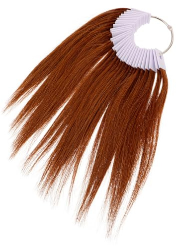 BATHVEVE 30pezzi Anello Campione di Colore per Capelli con Ciocca di Tabella di Colorazione Inclusa per Testare Tonalità e Praticare Tecniche di Styling