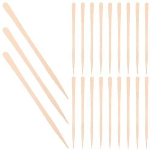 Gogogmee Wachsstäbchen Holz 100 Stück Haarentfernung Applikator Flach Spreizer Körper Wachs Stick Für Frauen Und Männer Gesicht Körper Augenbrauen