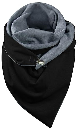 Weihnachten Schal Damen Winter Wärmend Schneeflocke Print Dreieckstuch kaschmir Schlupfschal Halstuch Weihnacht Muster Winterschal Elegant Deckenschal Jubiläen Lang Schultertuch Baumwolle Modeschal