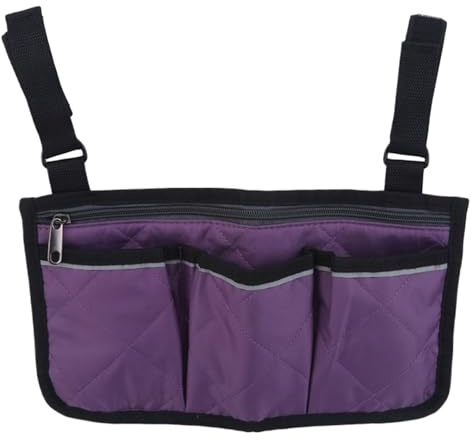 Rollstuhl-Aufbewahrungstasche Walker Elektroroller Rollstuhl Armlehne Seitenaufbewahrungstasche Sitz Tragbare Tasche Aufbewahrungstasche Klappstuhl Organizer(Color 2)