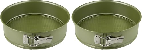Zenker Molde Redondo para Horno, Molde de Repostería para Bizcochos, Tartas y Pasteles, Acero con Revestimiento Antiadherente ILAG con Cera Natural Ecológica de Carnauba, 26 cm, 1 ud. (Paquete de 2)