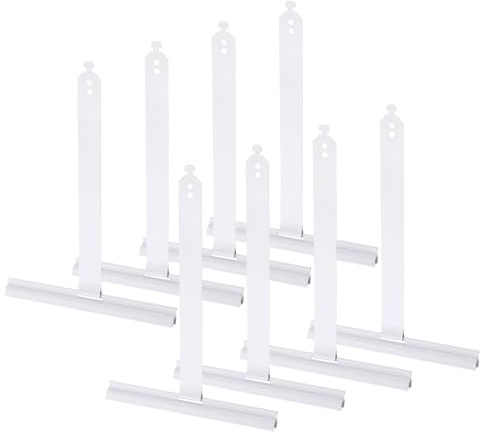 QUARKZMAN 8 pcs Ressort de Suspendu pour volet Roulant, Lames Maxi, Ressorts en Acier à Queue d'aronde pour la Suspendu des Stores enrouleurs, Clips pour volet Roulant