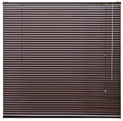 Alu Jalousie Aluminium Jalousette Klemmfix ohne Bohren Tür Fenster Rollo Lamellen Vorhang 10 Farben Breite 50 cm bis 240 cm Länge 130 cm 160 cm 220 cm Metall Klemmträger (110 x 160 cm Braun Mocca)