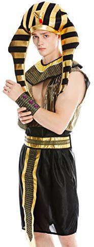 dressmeup - M-0028 Kostüm Herren Männer Karneval Halloween Ramses Ägypter Pharao