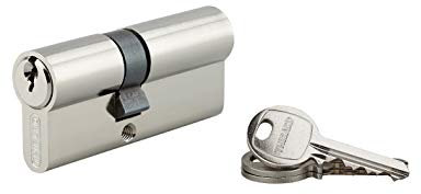 Cilindro europeo a doppia entrata SA 30X40mm, vite 45mm, antisfilamento, nichel, 3 chiavi - THIRARD