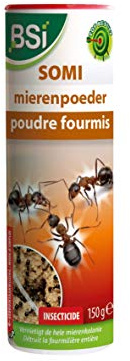 BSI - Anti-Fourmis - Somi Poudre - Efficace A l'Extérieur Ou Aux Abords De La Maison - Détruit Une Et Plusieurs Fourmières - Effet Immédiat - Longue Durée - 150g, Blanc