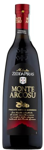 Zedda Piras - Mirto Rosso Monte Arcosu, 70 cl, Liquore a Base Di Bacche Di Mirto Sarde, 32% Vol