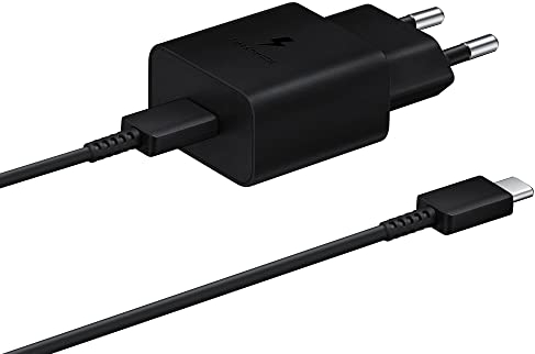 Samsung EP-T1510X Caricatore da 15W, Porta USB-C (con Cavo), Nero