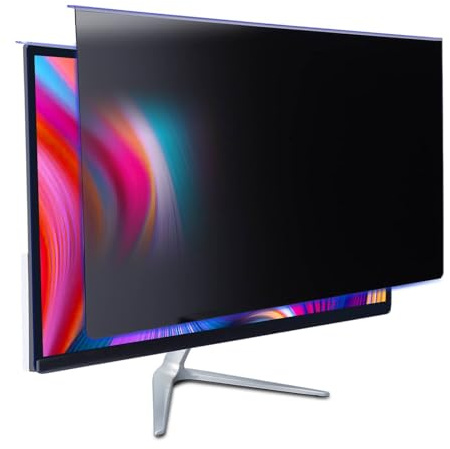 GUDTEKE Computer Privacy Screen Filter 24 Hanging Privacy Screen Protector Compatible Widescreen Computer Monitor with Aspect Ratio 16:9,Anti-Glare Privacy Screen Protector for 23.6 23.8 Monitor