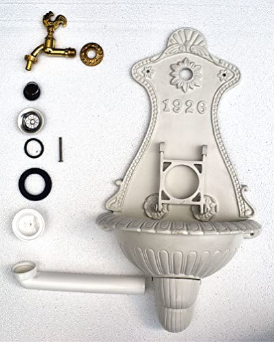 Wandbrunnen Graf von Gerlitzen Blumenampel Alu Pflanzschale Garten Deko Blumentopf Blumenkasten Wand Brunnen Bassena Kaiser Franz Joseph MG8-FFW