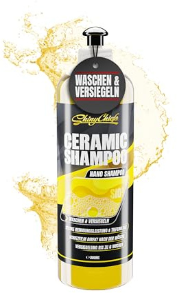 ShinyChiefs CERAMIC SHAMPOO AUTO WASCHVERSIEGELUNG - 500ml | Auto Shampoo-Konzentrat - Intensive Reinigung mit Keramik Versiegelung und hydrophobem Schutz - Schonender Reinigungsschaum