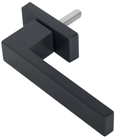 Fenstergriff aus Aluminium – Dreh-Kipp-Funktion mit 45°-Positionsblockierung, kompatibel mit Fenster Balkontüren, langlebiger Fensterbeschlag, Fensterklinke mit 7x35 mm Vollstift (RAL 7016 Anthrazit)