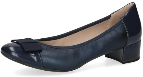 CAPRICE Zapatos de tacón de Bloque para Mujer, Azul Marino., 37 EU