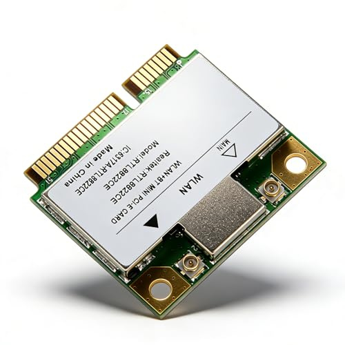 Sxhlseller Scheda di Rete Wireless Gigabit RTL8822CE Mini PCIe Scheda di Rete Wireless 2.4G 5G Dual Band Bluetooth5.1 300Mbps 867Mbps per 10