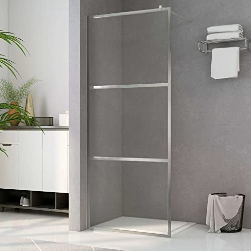 SKM Paroi de Douche à l'italienne à Verre ESG Transparent 90x195 cm, Weight:24.3 kg,146636