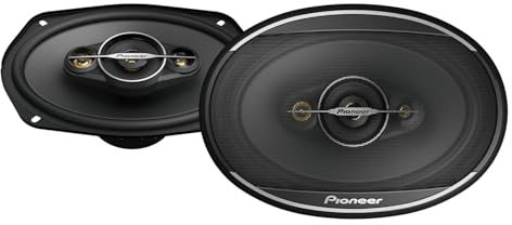 PIONEER TS-A6961F 6 x 9 4-Weg-Koaxial-Lautsprecher Set mit 2 Lautsprechern (je 450W max., 90W Sinus), kraftvoller Klang, hoher Wirkungsgrad, 72 mm Einbautiefe, 153 x 222mm Einbauausschn., mit Gitter