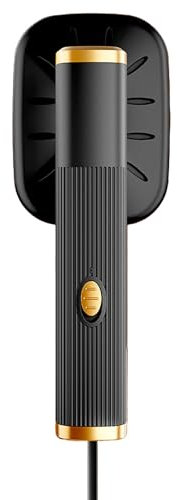 Mini Steam Iron for Fabric Clothes, Dry Wet Ironing Machine, Handheld Travel Garment Steamer Garments Wrinkles Remover (Black)