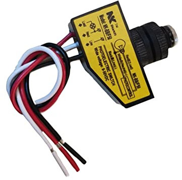 Interrupteur de contrôle de capteur de lumière NK-BB/F50, 3.5A Interrupteur automatique de capteur de lumière, Interrupteur photocellule crépusculaire DC12V 24V 36V 48V