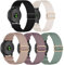 CUNUJIX Lot de 5 bracelets de rechange en nylon élastique de 20 mm pour Garmin Venu Sq/Venu Sq 2/Venu 2 Plus/Venu, tissu extensible de 20 mm pour Garmin Vivoactive 5/Vivomove Sport/Trend unisexe,