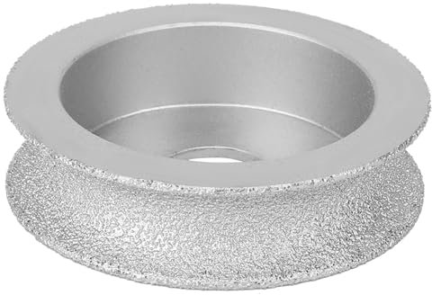 Gelötete Schleifscheibe, 7,3 Cm Steinkeramikglas, Hohe Effizienz, Lange Lebensdauer, für Betonaußenwände, Kanten, Anfasen, Trocken-Nass-Einsatz, Winkelschleifer (Konkave