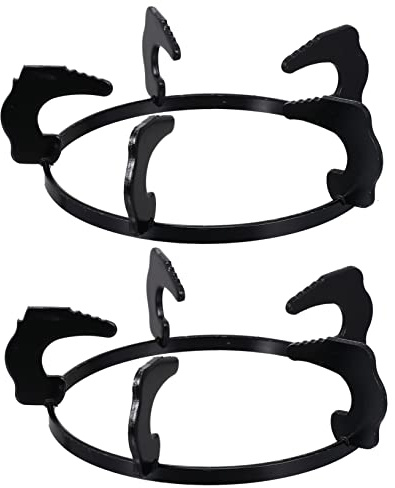 CONGARTENO 2pcs Cast Iron Stove Rack Gas Hob Pan Holder Stand Kitchen Burner Support Riser Wok and Pot Support Bracket for Kitchen Decor