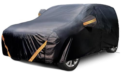 Vollgarage Kompatibel Mit Smart Fortwo 2006-2025, Allwetter-Schneeschutz UV-beständige Plane(Black)