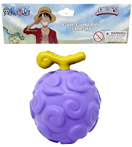One Piece Gum-Gum Fruit Squishy Toy – Officially Licensed, 4” Soft Stress Relief Fidget Toy Anime Merch, Slow Rising Foam, One Piece Merch