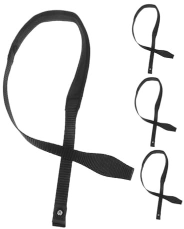 DINHEAROM 4 Pièces Bandes Anti-Perte pour Bâtons De Marche Sangles Élastiques Réglables Lot Boutons-Pression Accessoires pour Activités De Plein Air