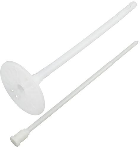 AERZETIX - Set di 10 tasselli per isolamento a battuta Ø8x175mm + 10 chiodi 180mm - in nylon - fissaggio per pannelli termici polistirene estruso espanso lana di roccia